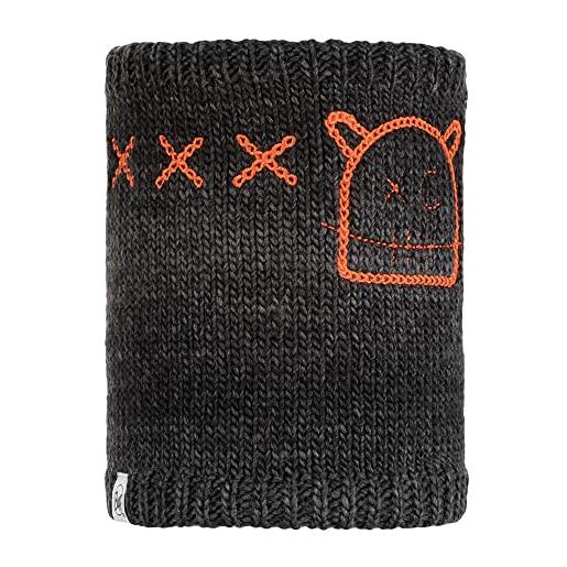 Buff - scaldacollo a maglia, per bambini, motivo: monster jolly jnr, nero, taglia unica