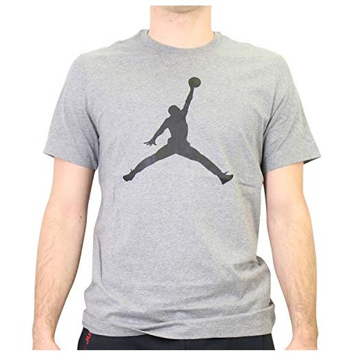 Nike m j jumpman ss crew t-shirt, gym red/black, xs uomo