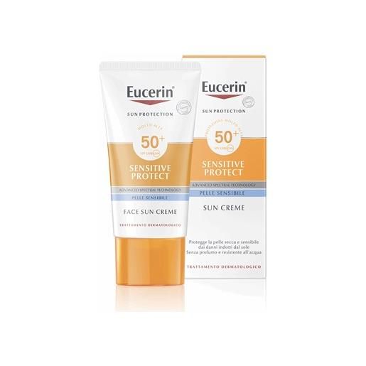 Eucerin sun protection sensitive protect sun creme spf 50+ viso 50ml