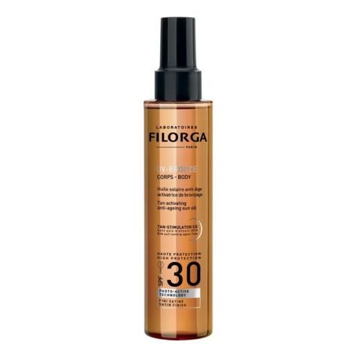 FILORGA uv-bronze corps spf30 olio solare anti-età 150ml