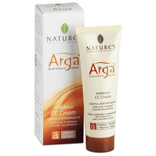 NATURE'S PLUS nature's argà cc cream viso uniformante 50 ml colore medio scuro