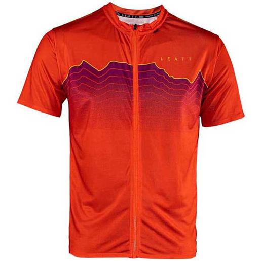 Leatt mtb trail 3.0 short sleeve jersey arancione m uomo