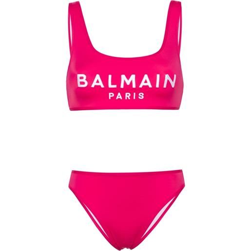 Balmain bikini con ricamo - rosa