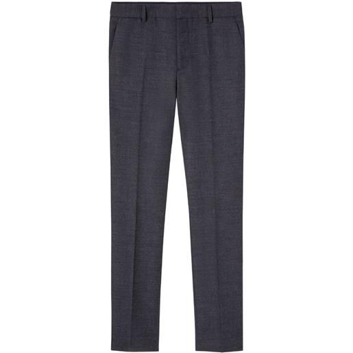 Versace pantaloni sartoriali con pieghe - grigio