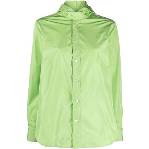 Plan C cappotto con cappuccio rimovibile - verde