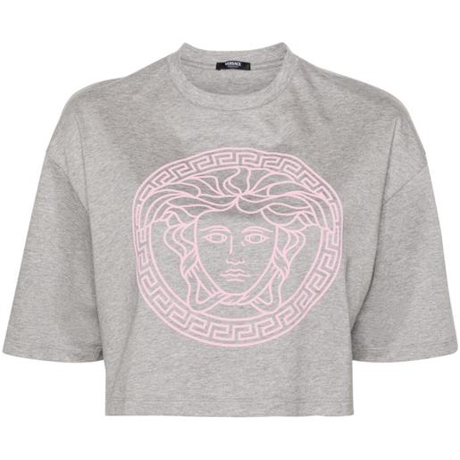Versace t-shirt medusa head - grigio