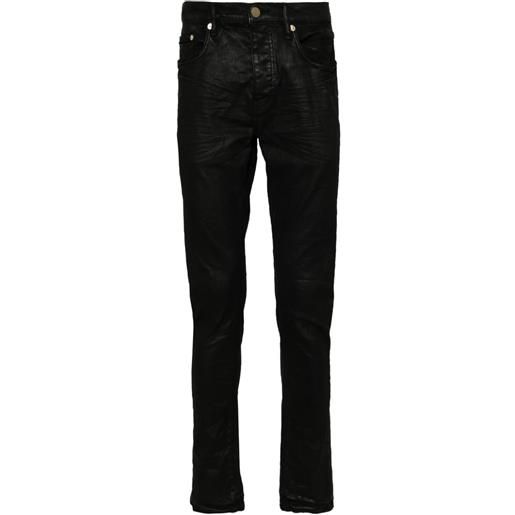 Purple Brand jeans skinny p001 con effetto cerato - nero