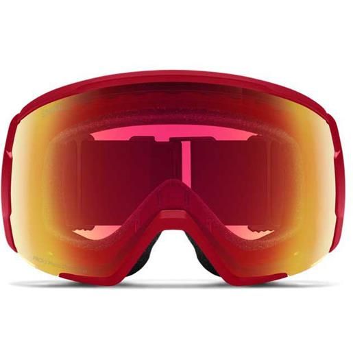 Smith proxy ski goggles rosso chromapop photochromic red mirror/cat2