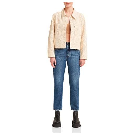 Levi's 501® crop, jeans donna, gray worn in, 25w / 28l