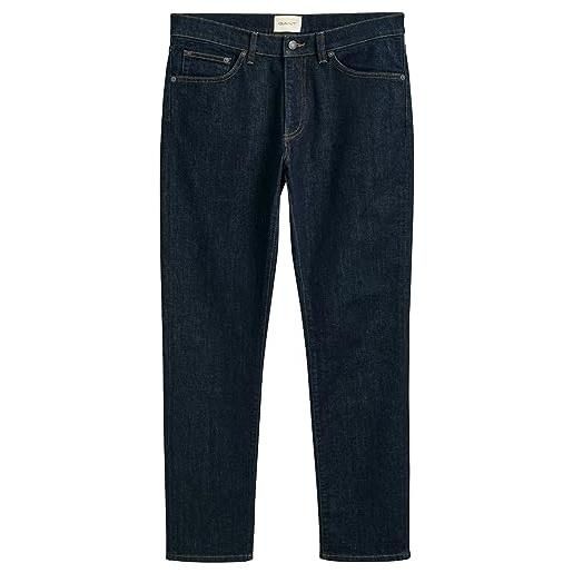 GANT slim GANT jeans, jeans uomo, blu ( dark blue ), 34w / 34l