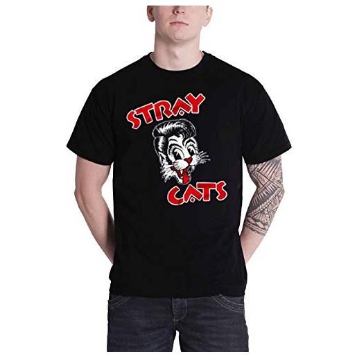 Plastic Head stray cats cat logo t-shirt, nero, s uomo