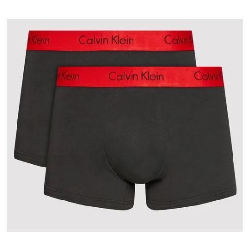 Calvin Klein Jeans calvin klein underwear trunk 2pk ixy boxer neri elastico rosso