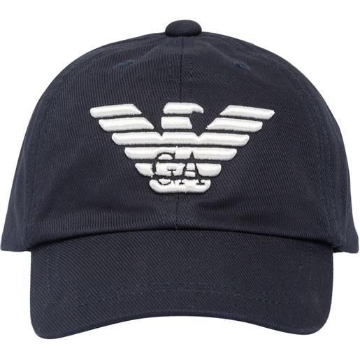 EMPORIO ARMANI cappello baseball in cotone con logo
