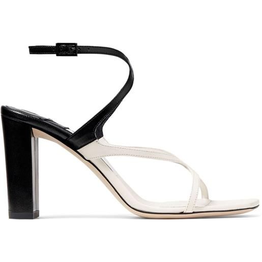 Jimmy Choo azie 85mm two-tone sandals - nero