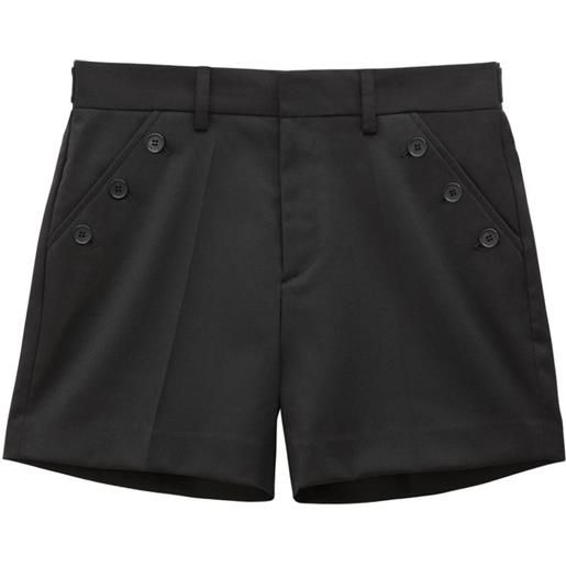 Filippa K shorts con bottone - nero