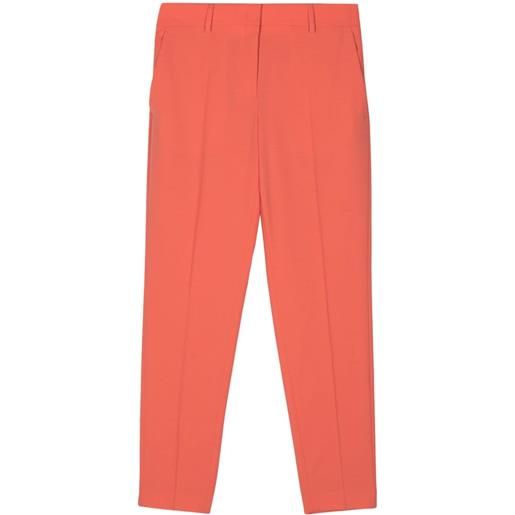 PS Paul Smith pantaloni con pieghe - arancione