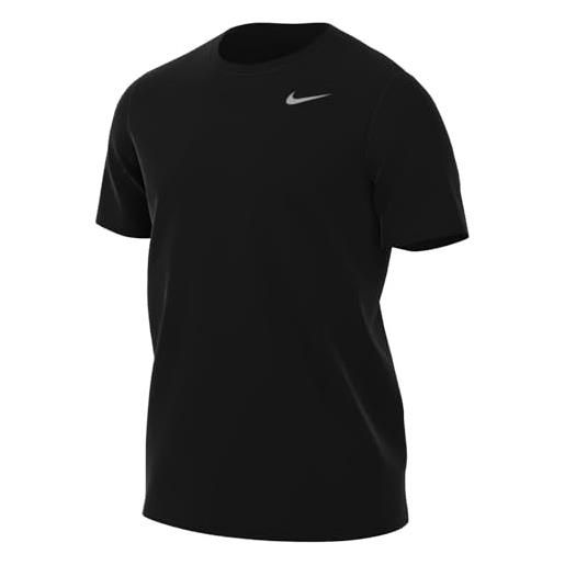 Nike m nk df tee rlgd reset, t-shirt uomo, nero/argento opaco