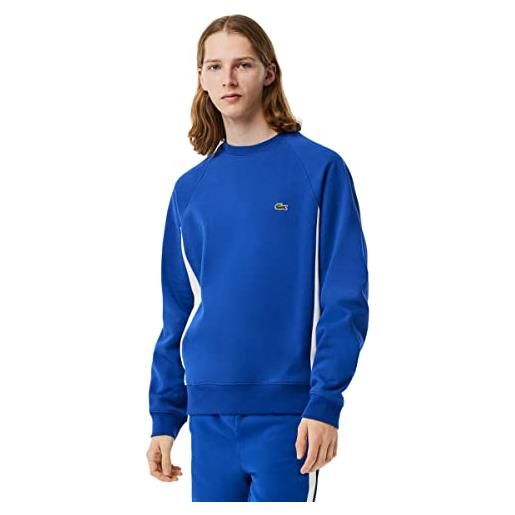 Lacoste sh5605 felpa, blu navy/verde, xxxl uomo