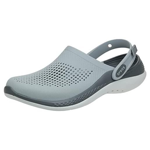 Crocs unisex adulto lite. Ride 360 clog sabot, light grey/slate grey, 36/37 eu