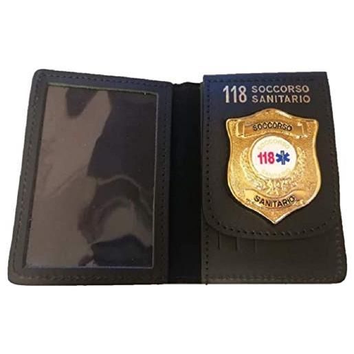 VEGA HOLSTER portafoglio con placca con clip 118 soccorso sanitario e porta tessera 1wdcl116