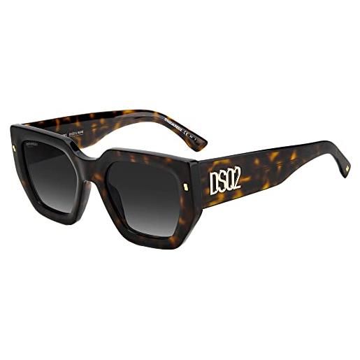DSQUARED2 dsq d2 0031/s 2m2/ha black gold sunglasses unisex acetate, standard, 53, 70