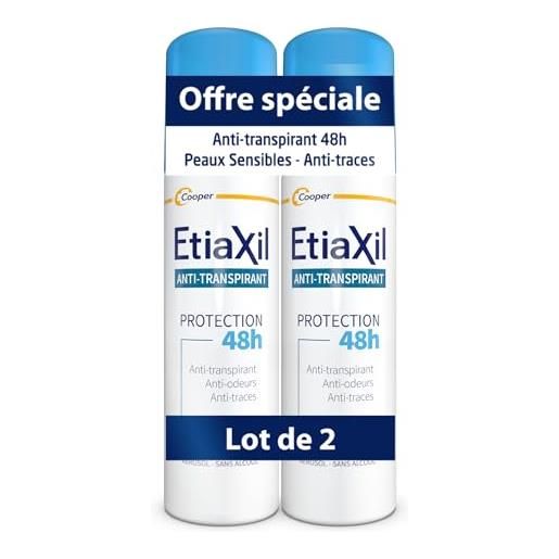 Etiaxil - anti-traspirante - trattamento traspirazione moderato - stivali da pioggia - protezione 48h - aerosol - made in france - 150 ml - confezione da 2