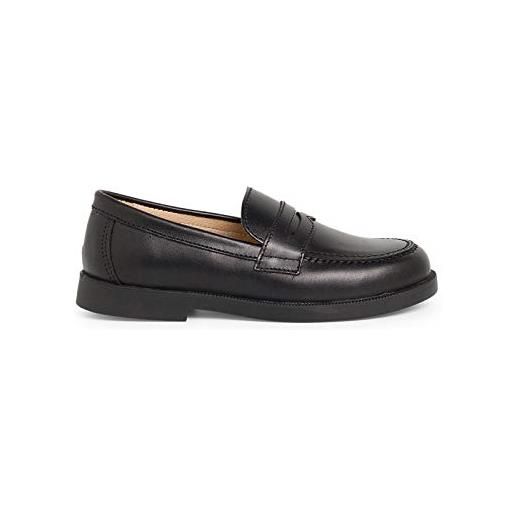 Pisamonas zapato colegial escolares niño mocasines talla 39 en color negro