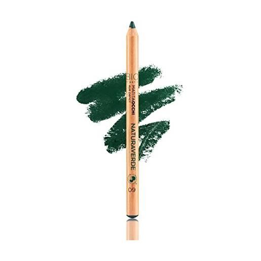 Naturaverde | bio make up - matita occhi verde edera in materiale biologico, matite occhi colorate, matita per occhi, trucco donna, trucco occhi, cosmetics, n°09