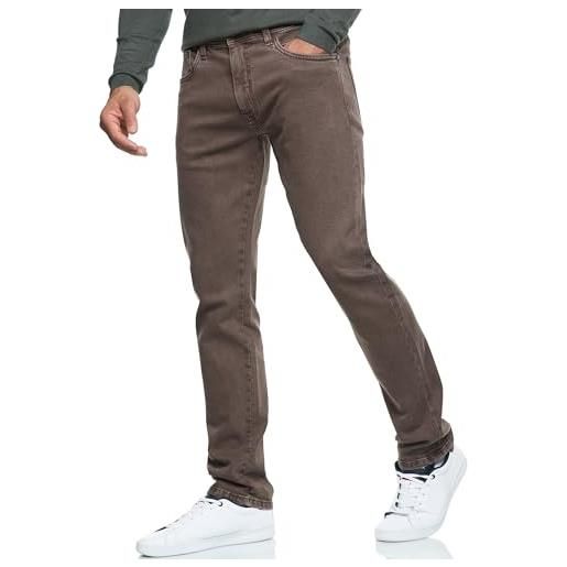 Indicode uomini insamario jeans pants | pantaloni jeans in 99% cotone con 5 tasche medium dark cloud 32/30