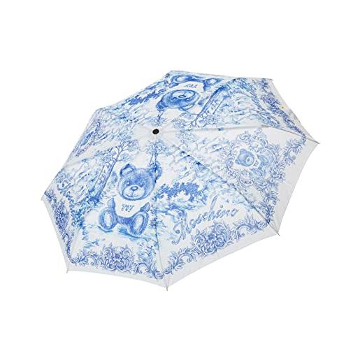 MOSCHINO ombrello openclose donna white - light blue