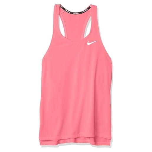 Nike m nk df fast singlet, t-shirt uomo, hyper pink/reflective silv