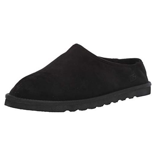 Skechers renten-lemato slipper, pantofole uomo, nero, 42 eu