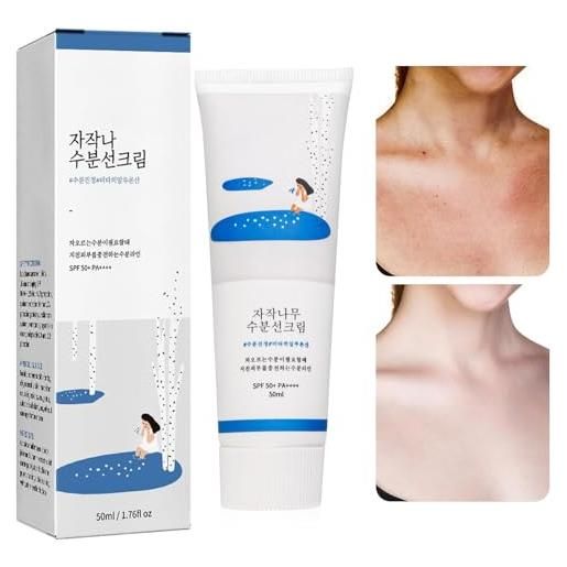 AFGQIANG korean sunscreen - birch juice moisturizing sunscreen spf 50+ pa ++++ korean skincare sunscreen | strong uv protection, moist essence type (3pcs)