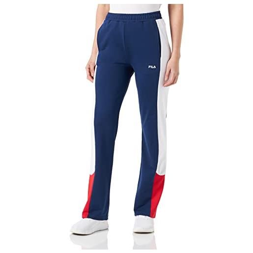 Fila bellegarde track pantaloni eleganti da uomo, blue-bright white-true red, s donna