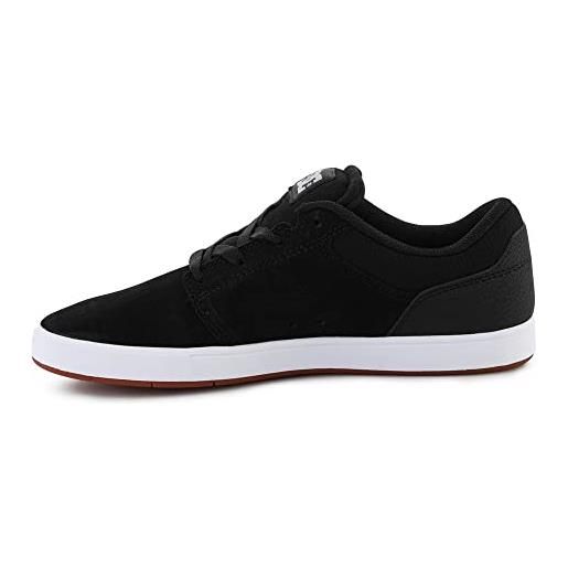 DC Shoes crisi 2, scarpe da skateboard uomo, nero bianco e nero, 38 eu
