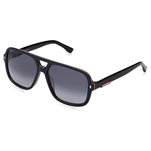 DSQUARED2 dsquared d2 0003/s sunglasses, 9n7/9o blue black, 59 unisex