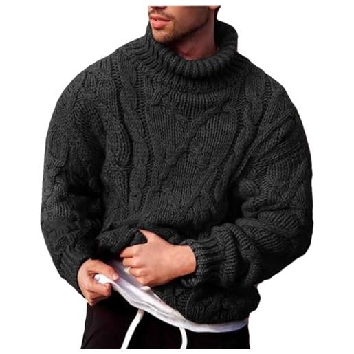 JokeLomple dolcevita termico uomo - camicia uomo con fondo maglia cashmere uomo giacche invernali eleganti fine maglione uomo dolcevita basic top termica pullover elegante