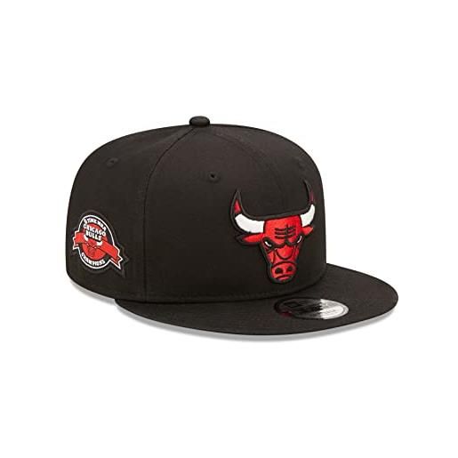 New Era chicago bulls nba 6 times nba champion sideptach 9fifty snapback cap black - m - l