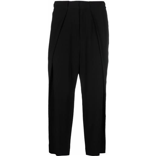 Balmain pantaloni crop - nero
