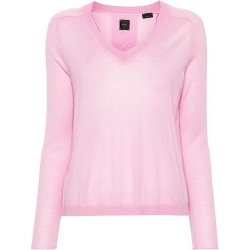 PINKO maglione con scollo a v - rosa