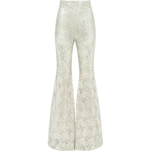 Nina Ricci pantaloni svasati lunghi - toni neutri