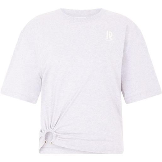 Rabanne t-shirt con arricciatura - grigio