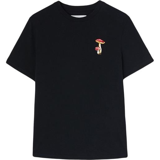 Jil Sander t-shirt con ricamo - nero