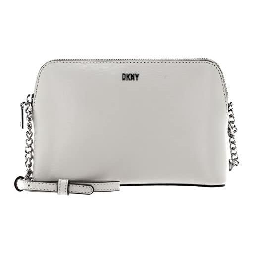 DKNY bryant dome crossbody bag with an adjustable chain straps in sutton leather, donna, caramello, einheitsgröße