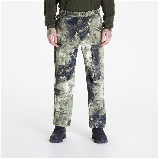 Nike acg smith summit men's allover print cargo pants oil green/ medium olive/ reflective silv