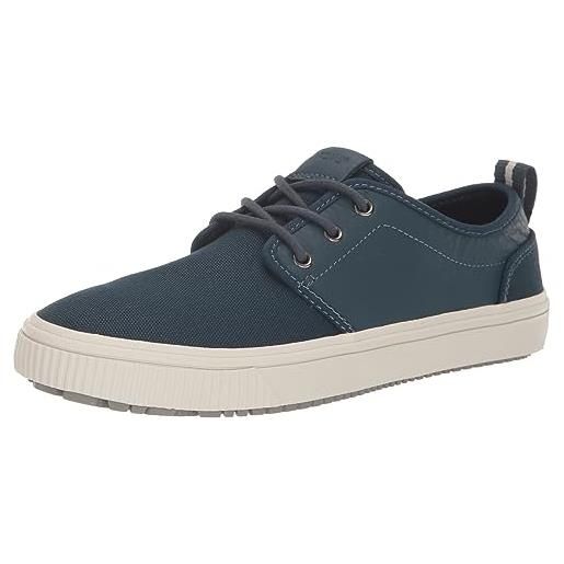 TOMS carlo terrain, scarpe da ginnastica uomo, dark indigo canvas and leather, 41 eu