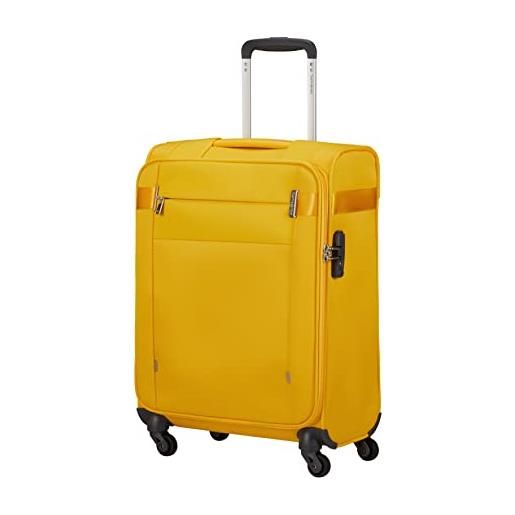 Samsonite citybeat, valigetta e trolley, giallo (golden yellow), spinner s (55 cm - 42 l)