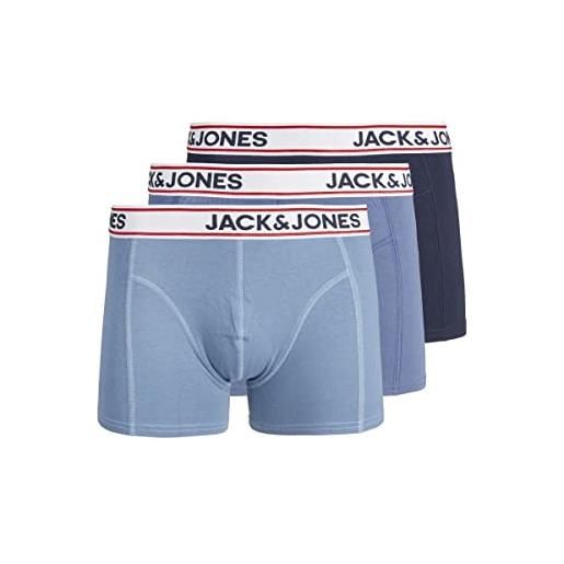 JACK & JONES boxer da uomo jack & jones jake trunk (confezione da 3)