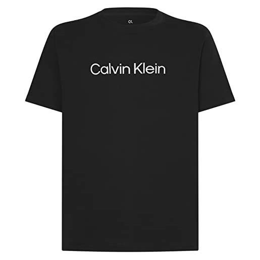 Calvin Klein t-shirt uomo ck manica corta girocollo con stampa logo davanti articolo 00gms2k107, bae black beauty, m