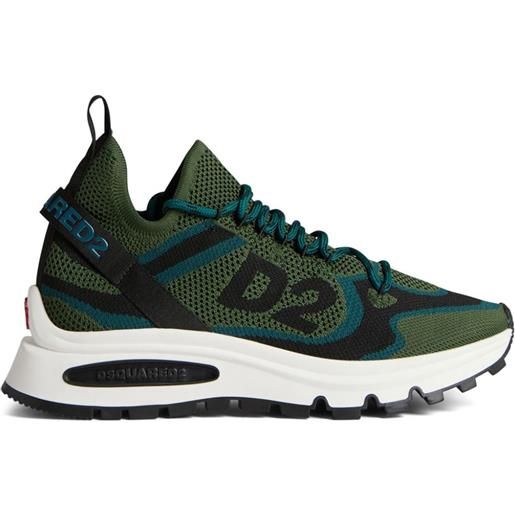 Dsquared2 sneakers run ds2 con logo - verde